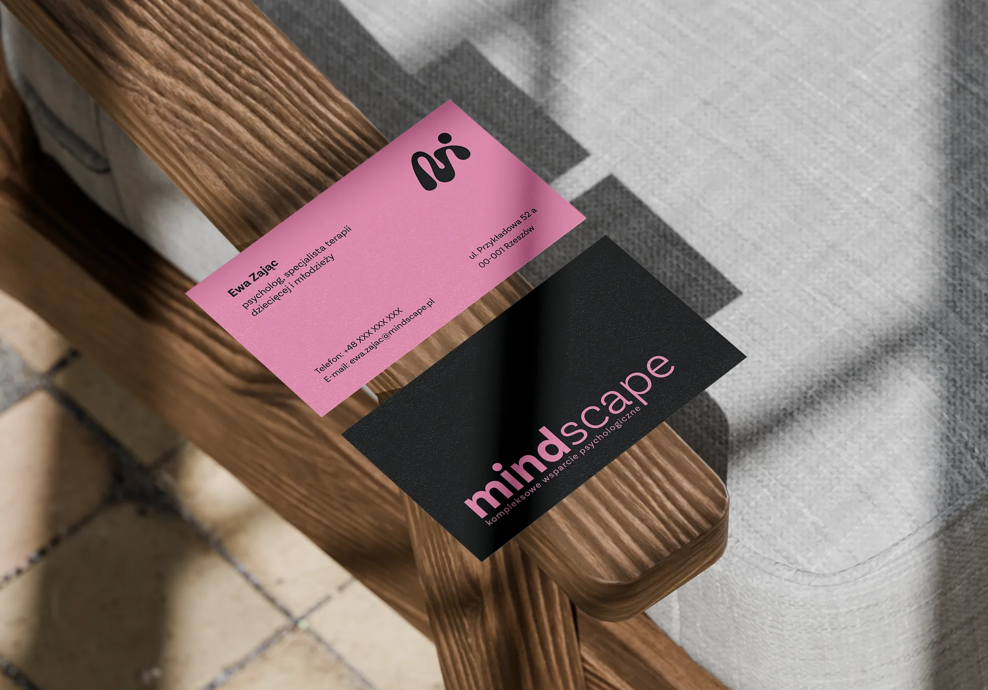 Wizytówka Mindscape — rewers